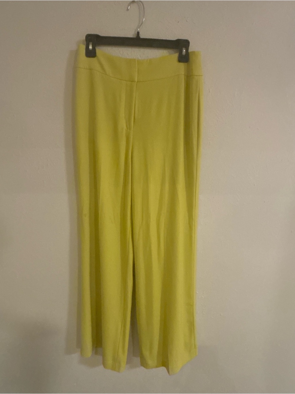 Calvin Klein Bright Lime Wide-Leg Pants